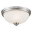 Z-Lite Ashton 3 Light Flush Mount, Brushed Nickel, Matte Opal - 443F3-BN