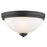 Z-Lite Ashton 3 Light Flush Mount, Bronze, Matte Opal - 443F3-BRZ