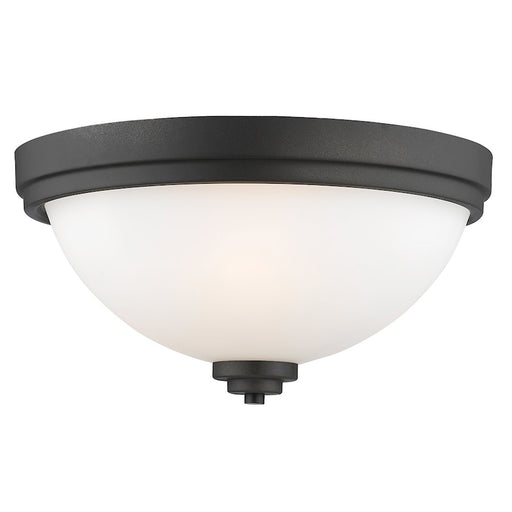 Z-Lite Ashton 3 Light Flush Mount, Bronze, Matte Opal - 443F3-BRZ