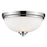 Z-Lite Ashton 3 Light Flush Mount, Chrome, Matte Opal - 443F3-CH