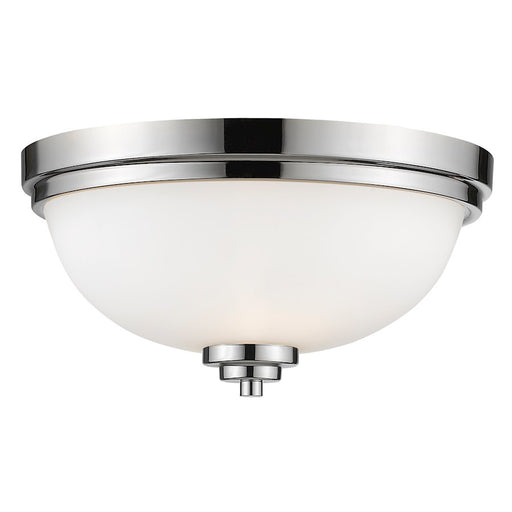 Z-Lite Ashton 3 Light Flush Mount, Chrome, Matte Opal - 443F3-CH