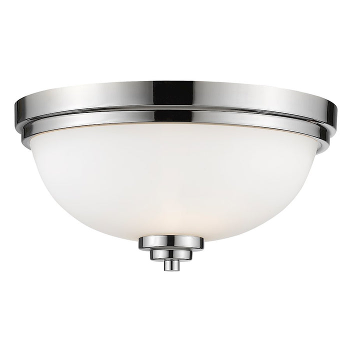 Z-Lite Ashton 3 Light Flush Mount, Chrome, Matte Opal - 443F3-CH