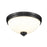 Z-Lite Ashton 3 Light Flush Mount, Matte Black - 443F3-MB