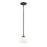 Z-Lite Ashton 1 Light Mini Pendant, 6x6x5", Bronze, Matte Opal - 443MP-BRZ