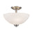 Z-Lite Ashton 3 Light Semi Flush Mount, Brushed Nickel, Matte Opal - 443SF-BN