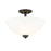 Z-Lite Ashton 3 Light Semi Flush Mount, Matte Black - 443SF-MB
