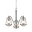 Z-Lite Mariner 3 Light Chandelier, Brushed Nickel, Clear Seedy - 444-3-BN