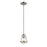 Z-Lite Mariner 1 Light Mini Pendant, Brushed Nickel, Clear Seedy - 444MP-BN