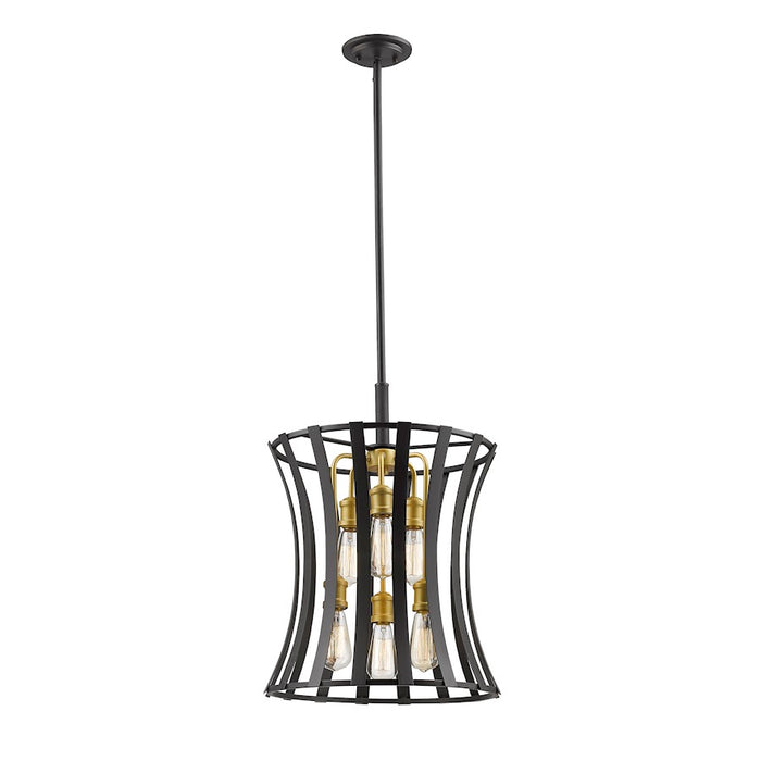 Z-Lite Geist 6 Light Pendant, Bronze Gold, Bronze Gold - 446-18BZGD