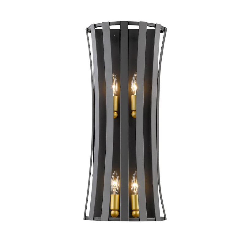 Z-Lite Geist 4 Light Wall Sconce, Bronze Gold, Bronze Gold - 446-4S-BZGD