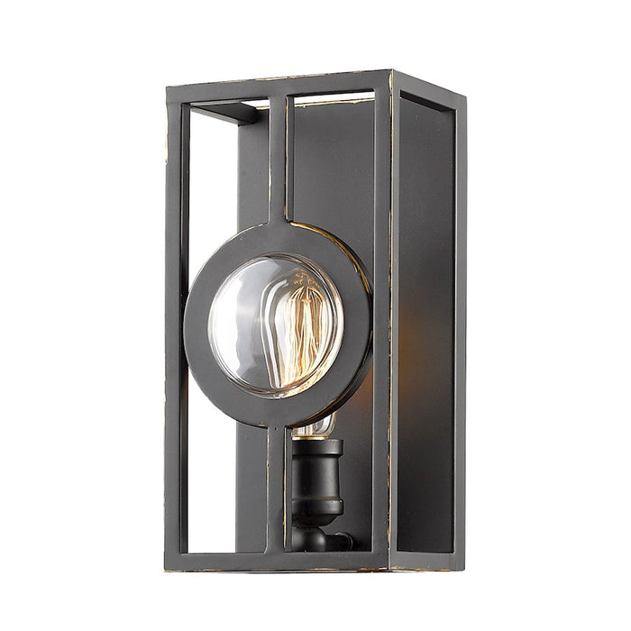 Z-Lite Port 1 Light Wall Sconce, 5.5x6x12", Olde Bronze, Olde Bronze - 448-1S-A-OB