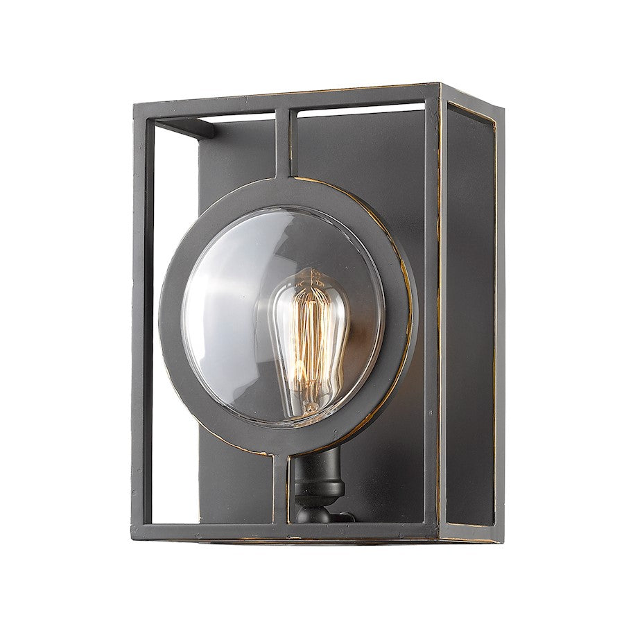 Z-Lite Port 1 Light Wall Sconce, 5.5x9x12", Olde Bronze, Olde Bronze - 448-1S-B-OB