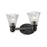 Z-Lite Intrepid 2 Light Vanity, Bronze, Clear - 449-2V-BRZ