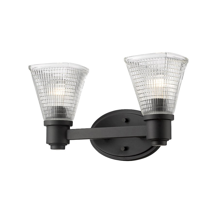 Z-Lite Intrepid 2 Light Vanity, Bronze, Clear - 449-2V-BRZ