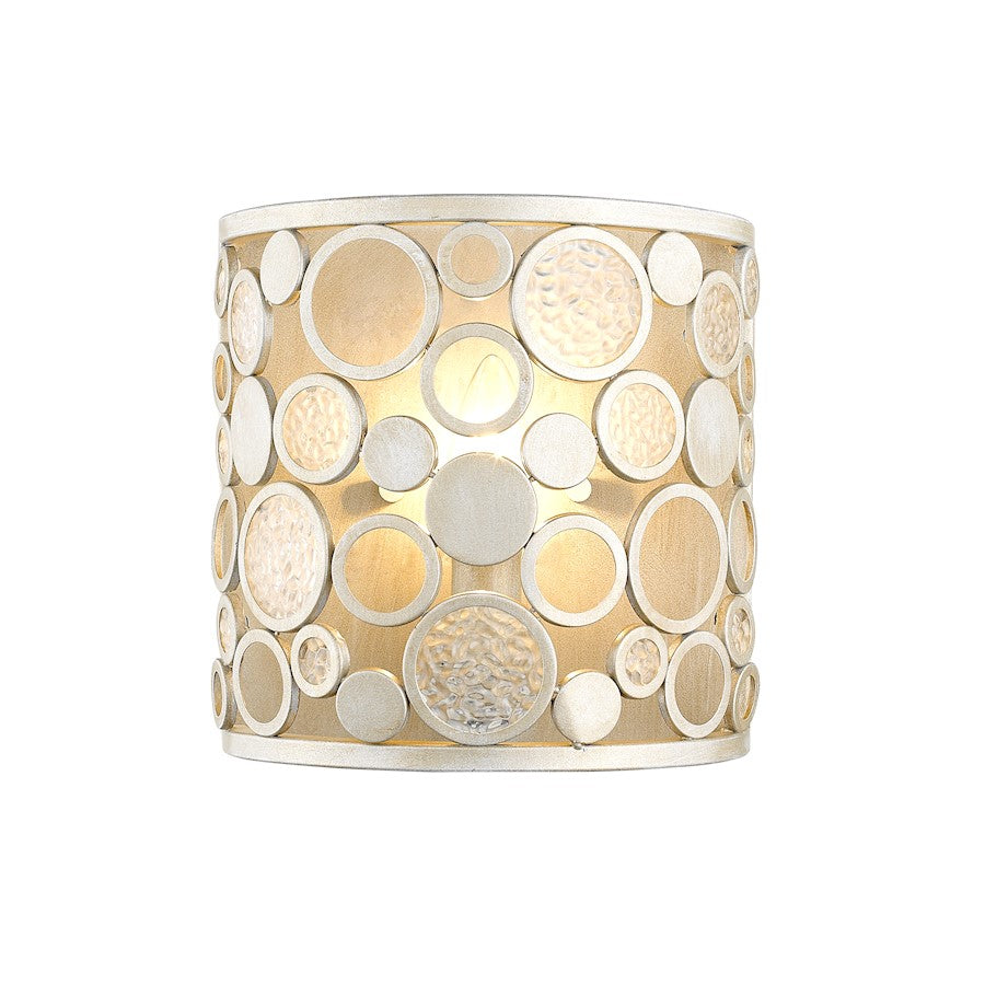 Z-Lite Ariell 1 Light Wall Sconce, Antique Silver - 450-1S-AS