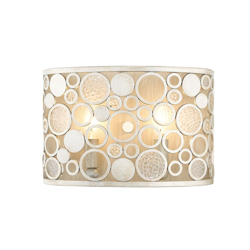Z-Lite Ariell 2 Light Wall Sconce, Antique Silver - 450-2S-AS