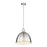 Z-Lite Sawyer 1 Light 12.5" Pendant, Brushed Nickel/Brushed Nickel