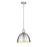 Z-Lite Sawyer 1 Light 12.5" Pendant, Brushed Nickel/Brushed Nickel
