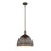 Z-Lite Sawyer 1 Light 12.5" Pendant, Bronze/Bronze
