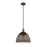 Z-Lite Sawyer 1 Light 12.5" Pendant, Bronze/Bronze