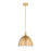 Z-Lite Sawyer 1 Light 12.5" Pendant, Classic Brass/Classic Brass