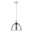 Z-Lite Sawyer 1 Light 12.5" Pendant, Chrome/Chrome