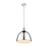 Z-Lite Sawyer 1 Light 12.5" Pendant, Chrome/Chrome