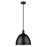 Z-Lite Sawyer 1 Light 12.5" Pendant, Matte Black/Matte Black - 4500P12-MB