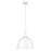 Z-Lite Sawyer 1 Light 12.5" Pendant, Satin White/Satin White - 4500P12-SW