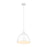 Z-Lite Sawyer 1 Light 12.5" Pendant, Satin White/Satin White