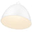Z-Lite Sawyer 1 Light 12.5" Pendant, Satin White/Satin White