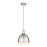 Z-Lite Sawyer 1 Light 10" Pendant, Brushed Nickel/Brushed Nickel