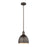 Z-Lite Sawyer 1 Light 10" Pendant, Bronze/Bronze