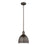 Z-Lite Sawyer 1 Light 10" Pendant, Bronze/Bronze