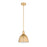 Z-Lite Sawyer 1 Light 10" Pendant, Classic Brass/Classic Brass