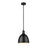 Z-Lite Sawyer 1 Light 10" Pendant, Matte Black/Matte Black