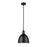 Z-Lite Sawyer 1 Light 10" Pendant, Matte Black/Matte Black