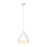 Z-Lite Sawyer 1 Light 10" Pendant, Satin White/Satin White