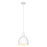 Z-Lite Sawyer 1 Light 10" Pendant, Satin White/Satin White