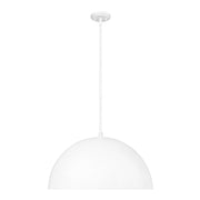 Z-Lite Vega 3 Light 24" Pendant, Matte White/Matte White/Gold - 4501P24-MW
