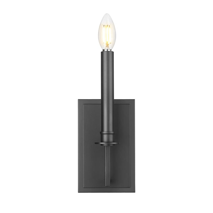 Z-Lite Orson 2 Light Wall Sconce, Matte Black
