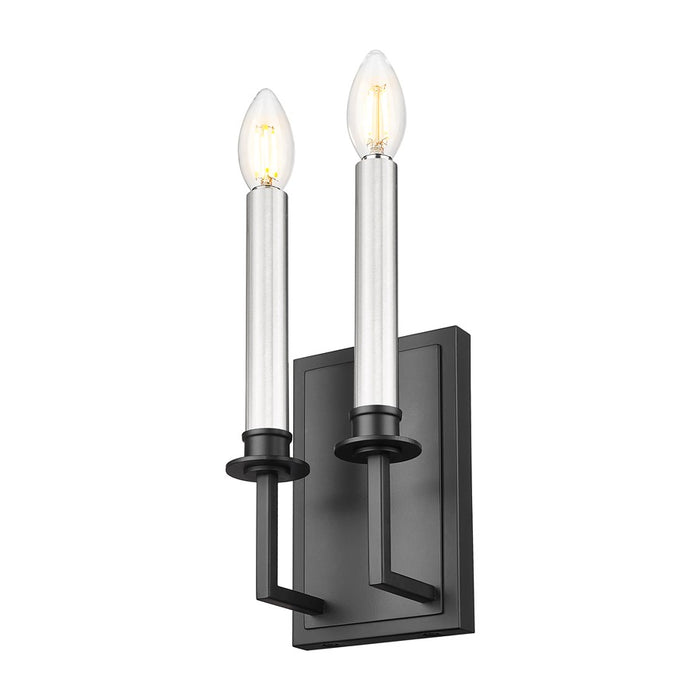 Z-Lite Orson 1 Light Wall Sconce, Matte Black