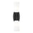 Z-Lite Emrys 2 Light 18" Wall Sconce, Matte Black/White Opal