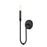 Z-Lite Jisele 1 Light Wall Sconce, Matte Black/White