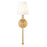 Z-Lite Jisele 1 Light Wall Sconce, Rubbed Brass/White