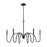 Z-Lite Jisele 6 Light Chandelier, Matte Black/White