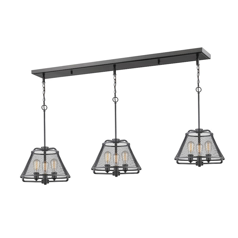 Z-Lite Iuka 9 Light Island/Billiard, Bronze - 451-16-3BRZ