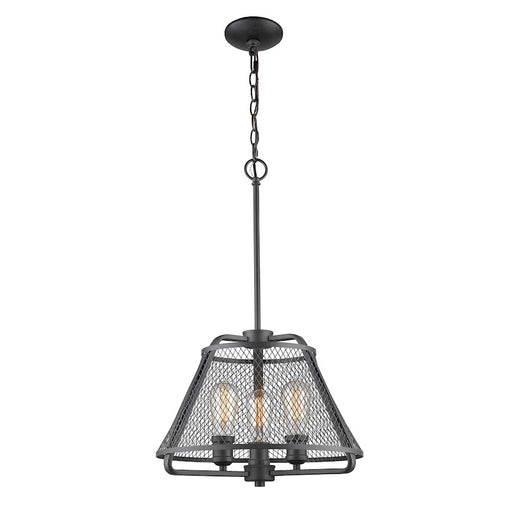 Z-Lite Iuka 3 Light Pendant in Bronze - 451-16BRZ