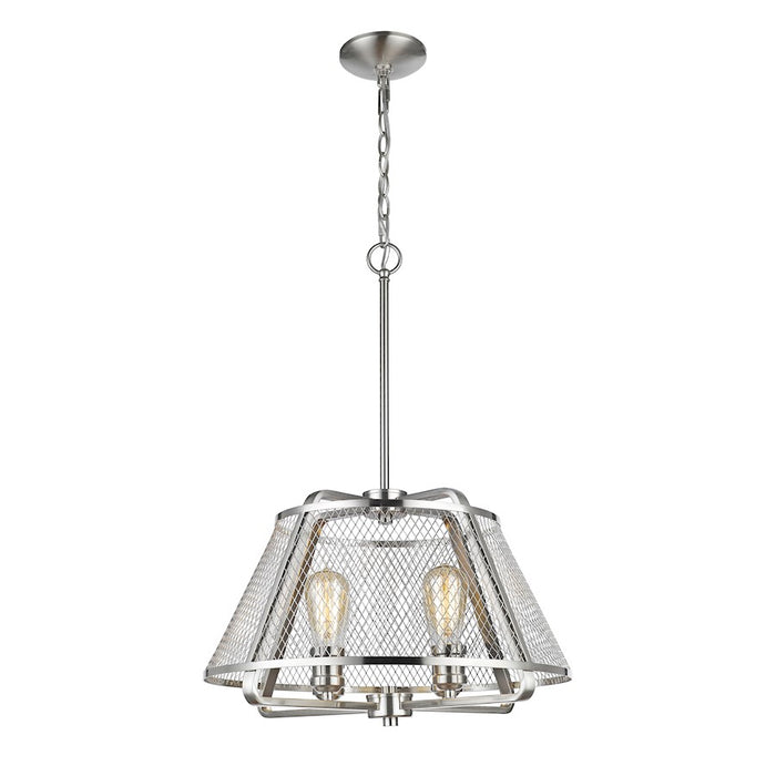 Z-Lite Iuka 4 Light Pendant in Brushed Nickel - 451-19BN
