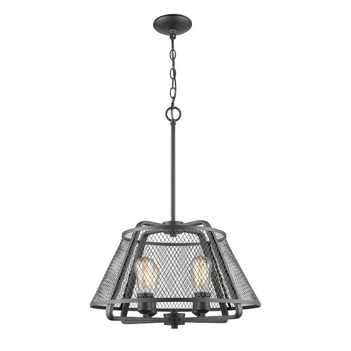 Z-Lite Iuka 4 Light Pendant in Bronze - 451-19BRZ